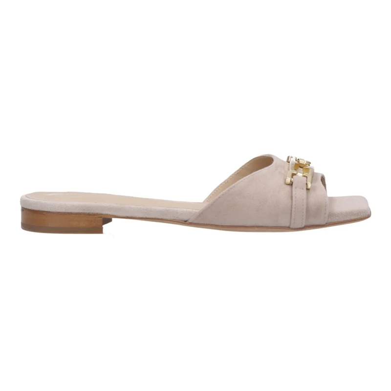 Thea Mika Slides Pantoletten beige