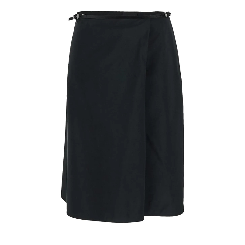 Givenchy  "Voyou" Wrap Skirt Black