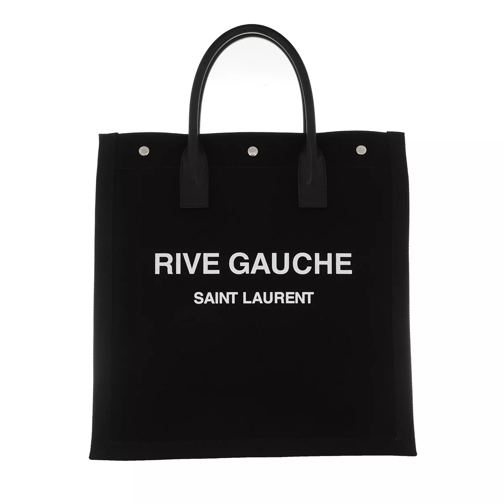 Saint Laurent Rive Gauche Shopping Bag Black White Shopper