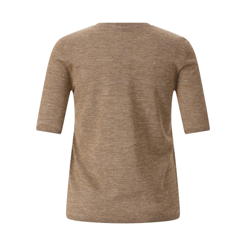 Gabriela Hearst Pullover T-Shirt aus Kaschmir-Seide-Mix braun(Image 3)