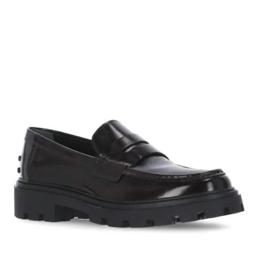 Tod's Ballerina Leather Loafers Black