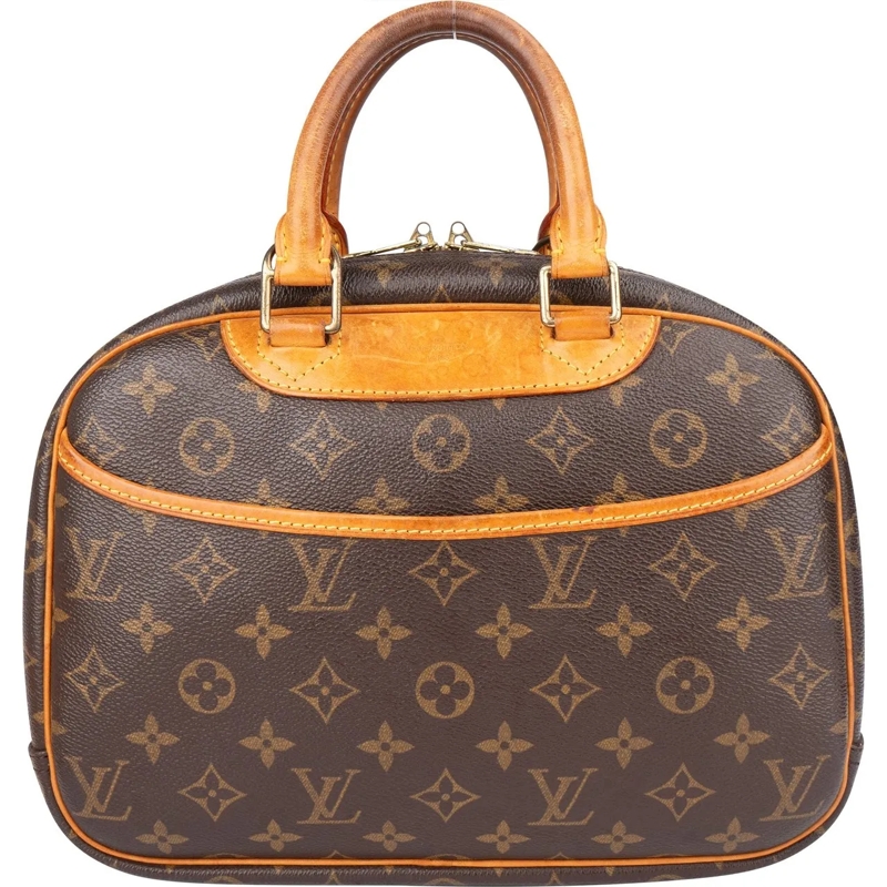 Louis Vuitton Schultertasche Louis Vuitton Canvas Monogram Trouville Handbag braun