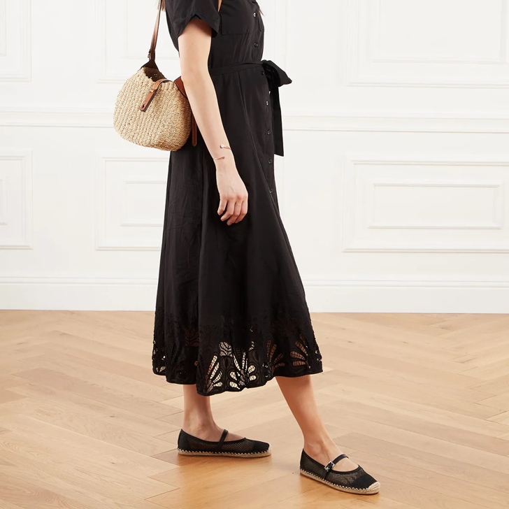 Michael Kors Lynn Ballet Espadrille Black | Balletschoenen