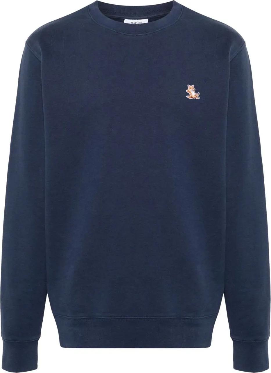 Thumbnail - Maison Kitsune - chillax patch regular sweatshirt divers - Größe XXL - blau