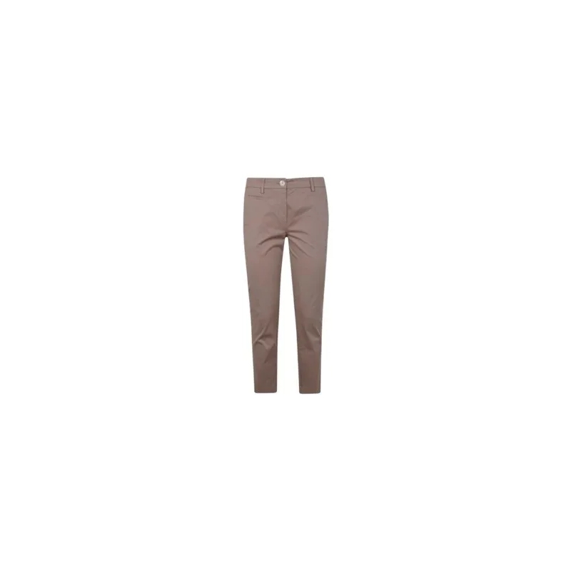 Twin-Set  Straight Leg Trousers Brown