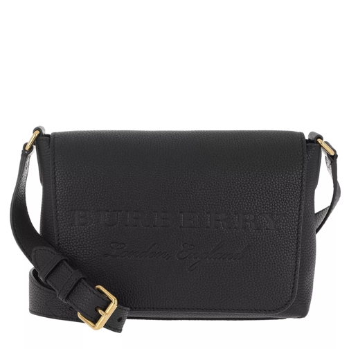 Burberry Burleigh Soft Leather Crossbody Bag Small Black Borsetta a tracolla