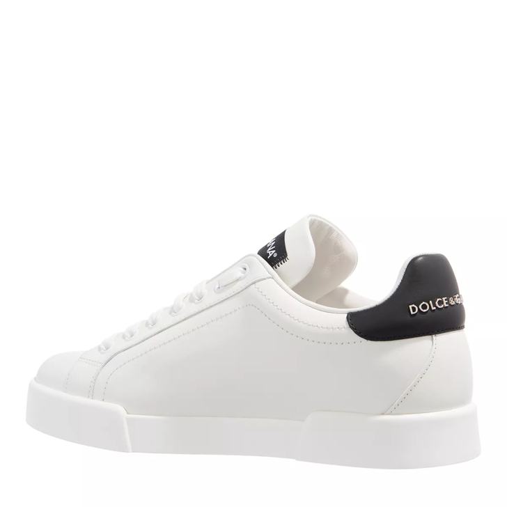 Dolce Gabbana Sneakers Classic White and Black Low Top Sneaker