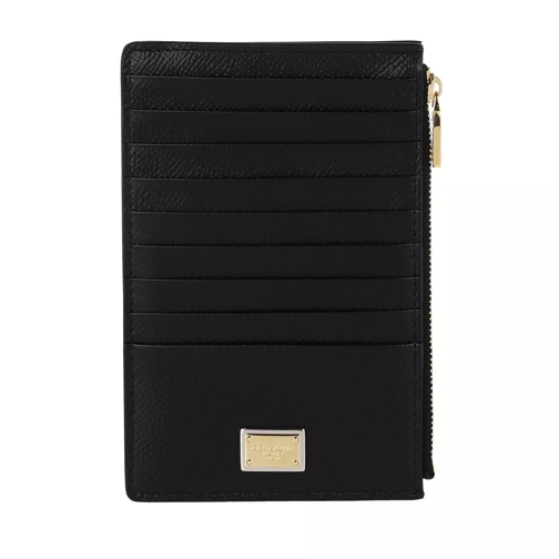 Dolce&Gabbana Card Wallet Leather Black Kartenhalter