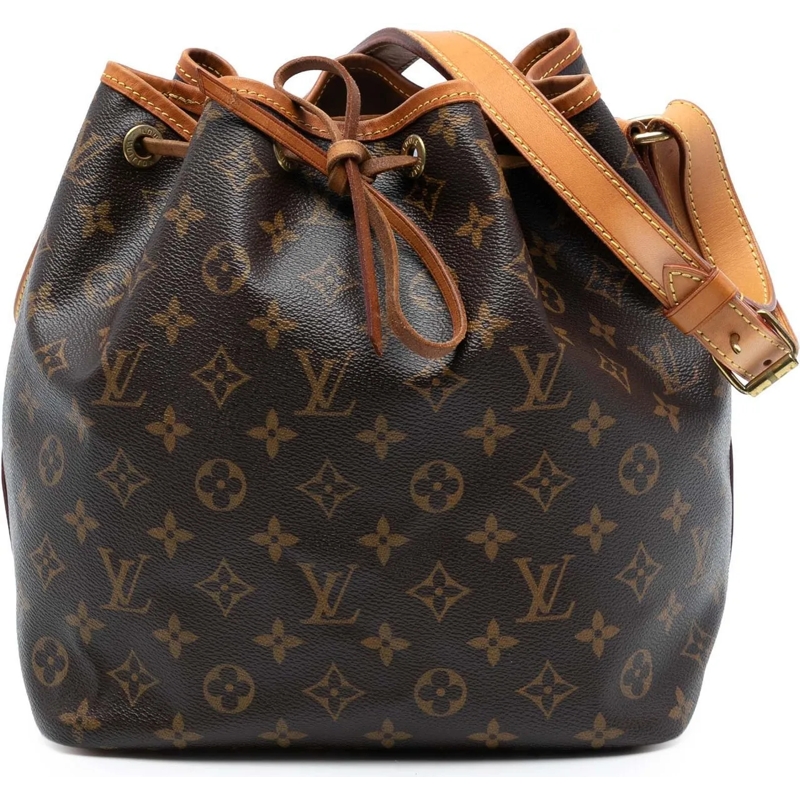 Louis Vuitton Schultertasche Monogram Petit Noe braun