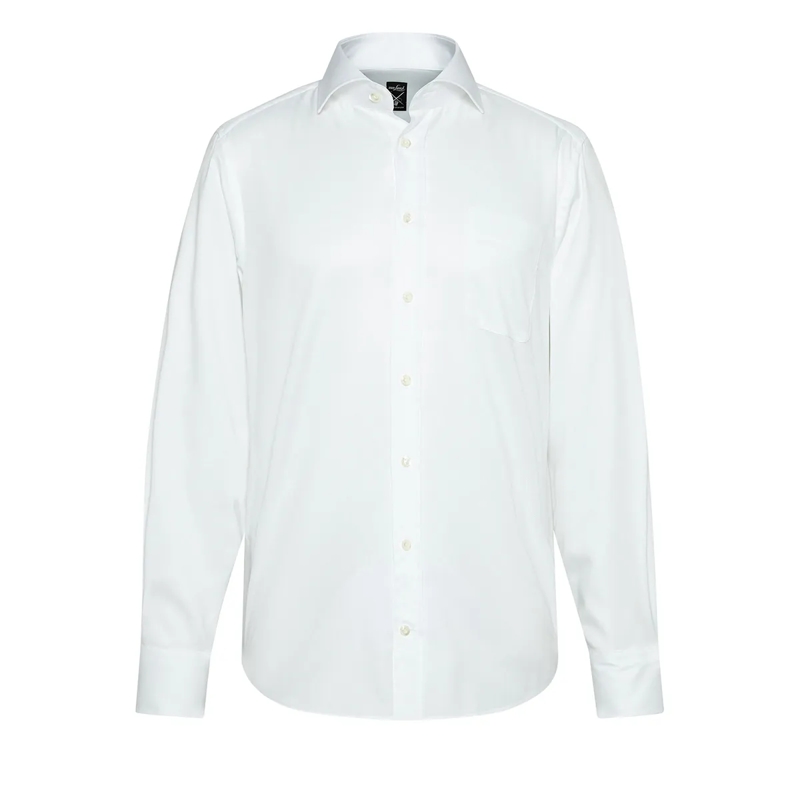VAN LAACK Hemd Hemd Comfort Fit Uni weiss