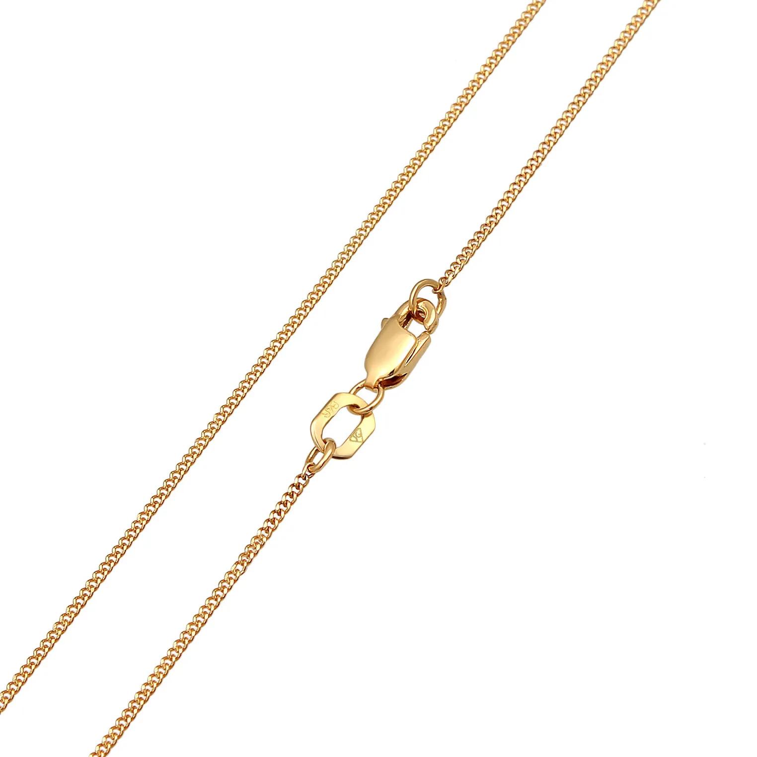 Thumbnail - Elli Halsketten - Halskette Labradorit Solitär Klassik Elegant 375er - Gr. unisize - in Gold - für Damen