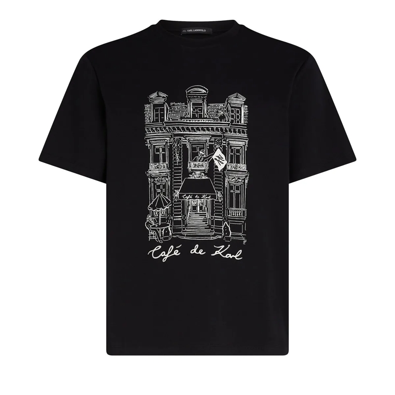 Karl Lagerfeld T-Shirt x JORGE PARRA schwarz