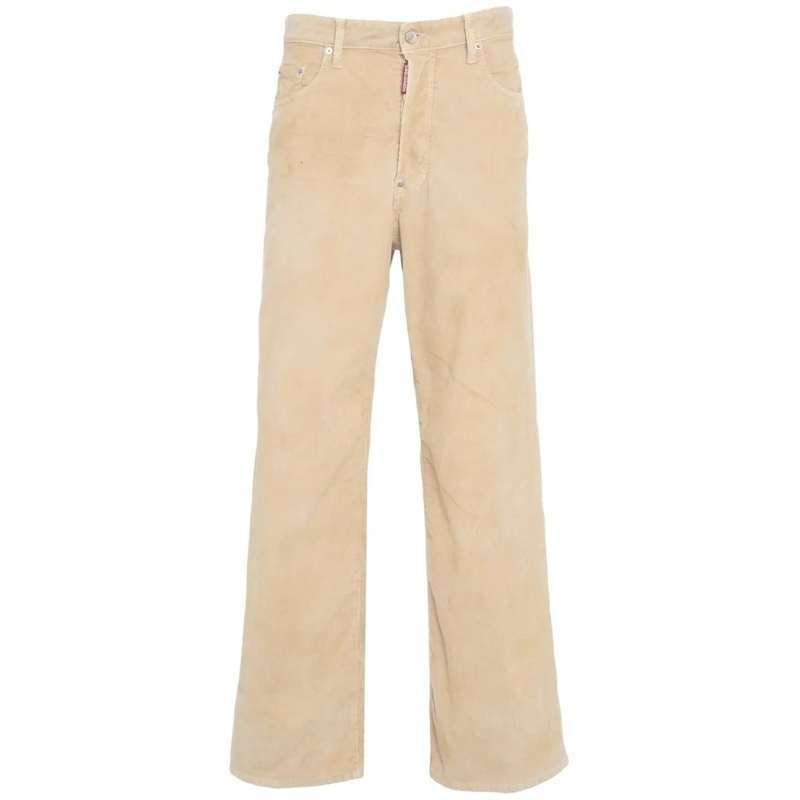 Dsquared2  Corduroy pants  'Loose' beige