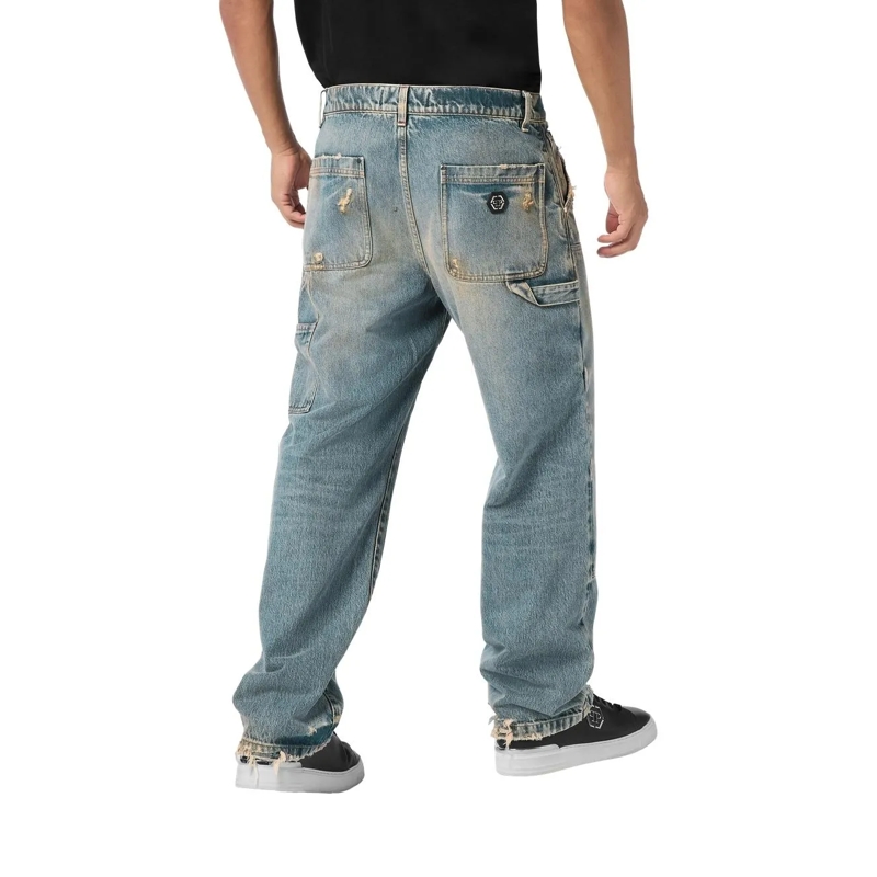 Philipp Plein Jeans Brechen Sie aus Ihrer üblichen Routine aus und wäh jeansblau(Image 3)