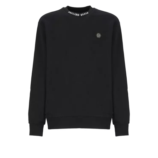 Philipp Plein Black Cotton Sweatshirt Black 