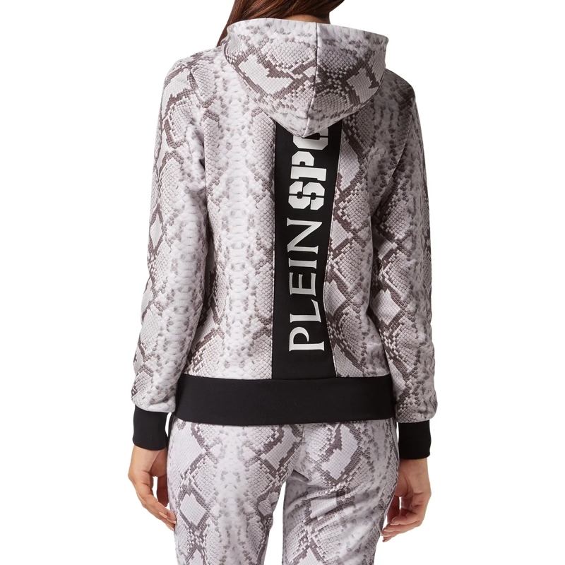 Plein Sport Daunenjacke Sweatjacke Mit Kapuze Python grau(Image 2)