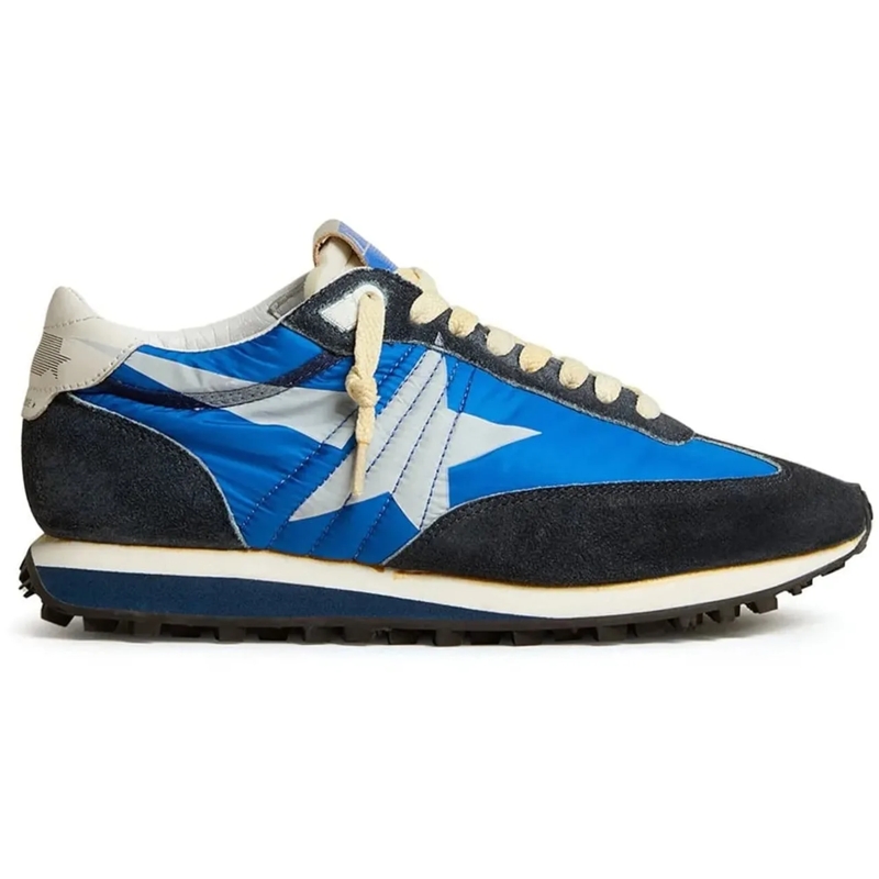 Golden Goose Lage-top sneaker baskets a etoiles imprimees 2 blau