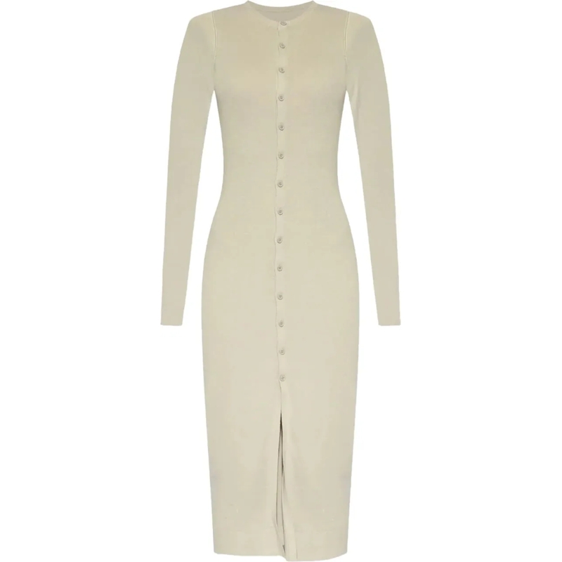 Maison Margiela Midikleid Midi Dress Light Grey grau