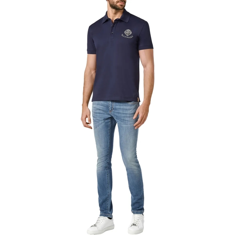 BILLIONAIRE Top Poloshirt Lion dunkel-blau(Image 3)