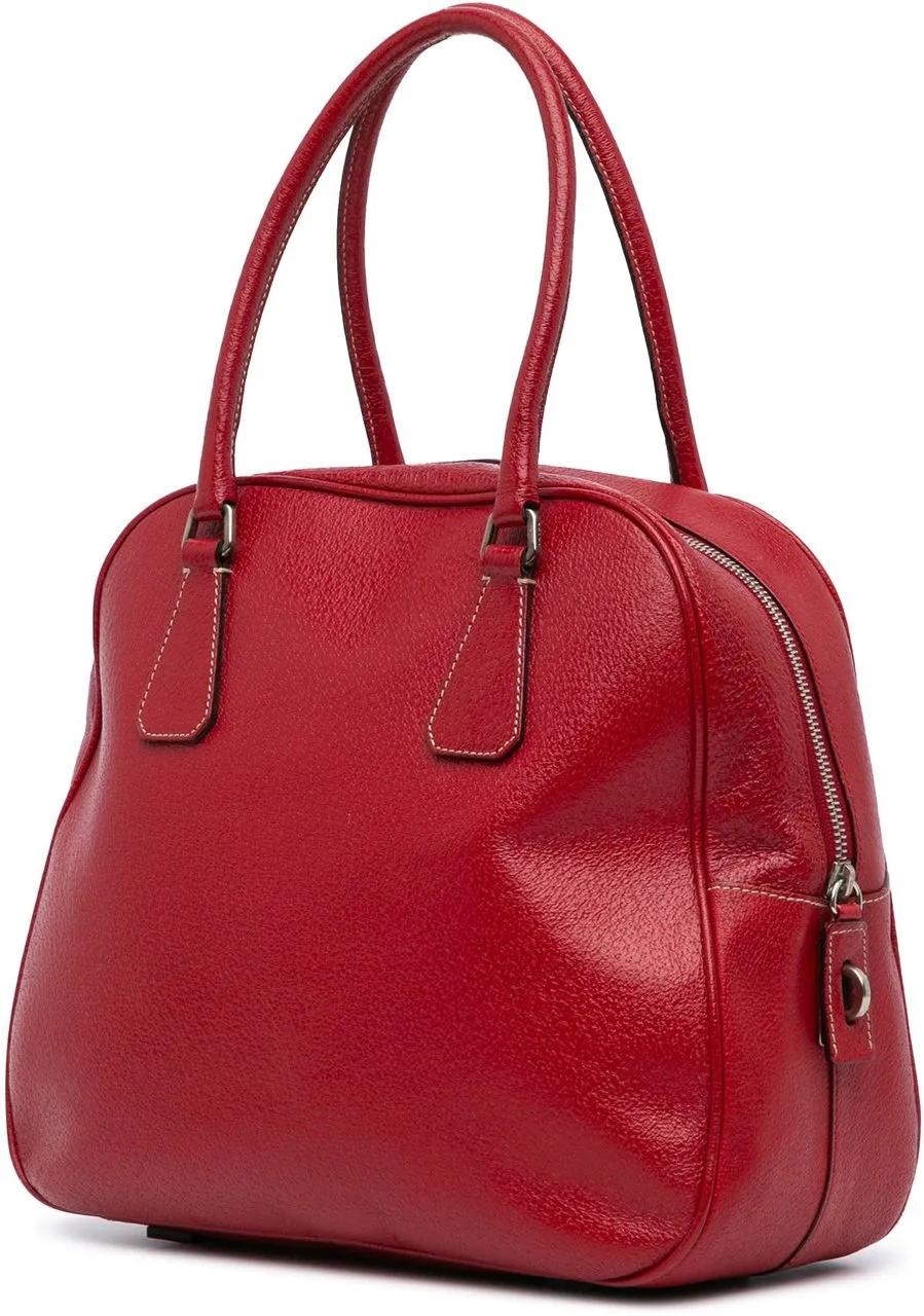 Prada Totes & shoppers Cinghiale Bauletto Handbag in rood