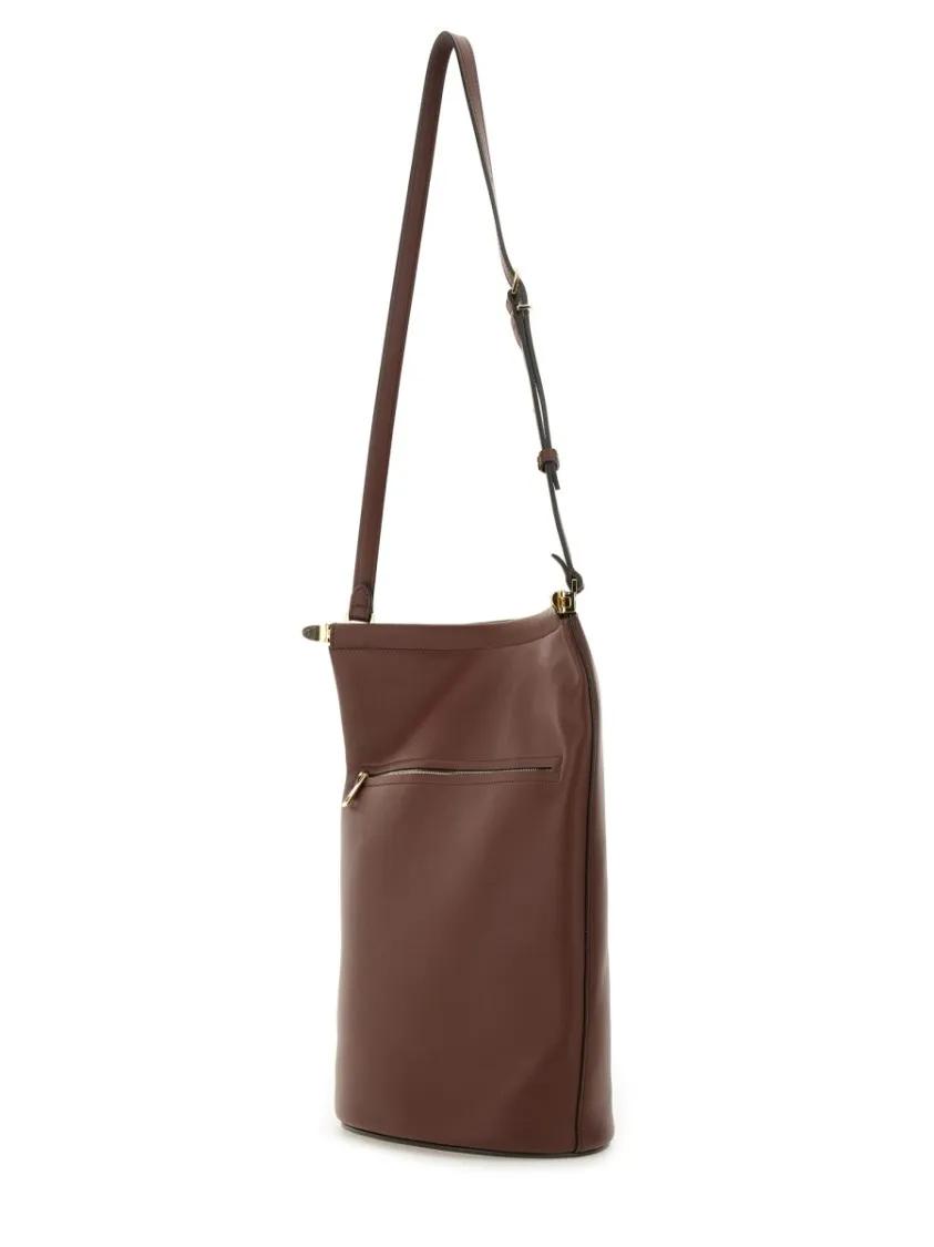 TOD'S Bucket bags Small Leather Bucket Bag in bruin
