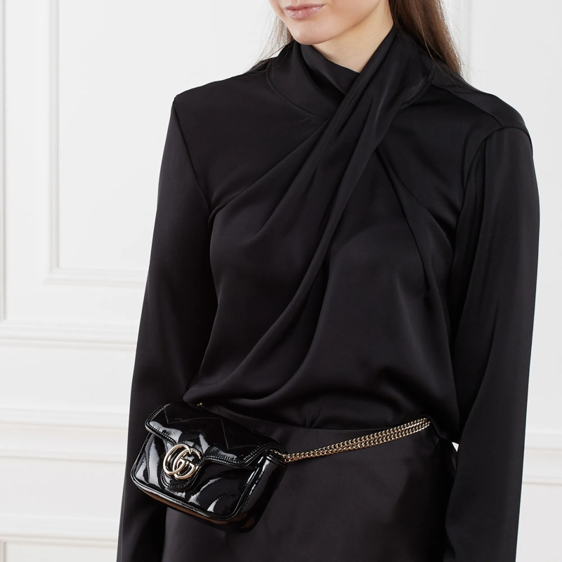 Gucci Minitasche GG Marmont Super Mini Bag Black(Image 3)
