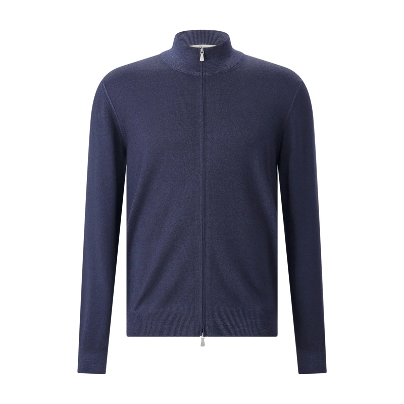 Gran Sasso Strickjacke Strickjacke aus Schurwolle dunkelblau