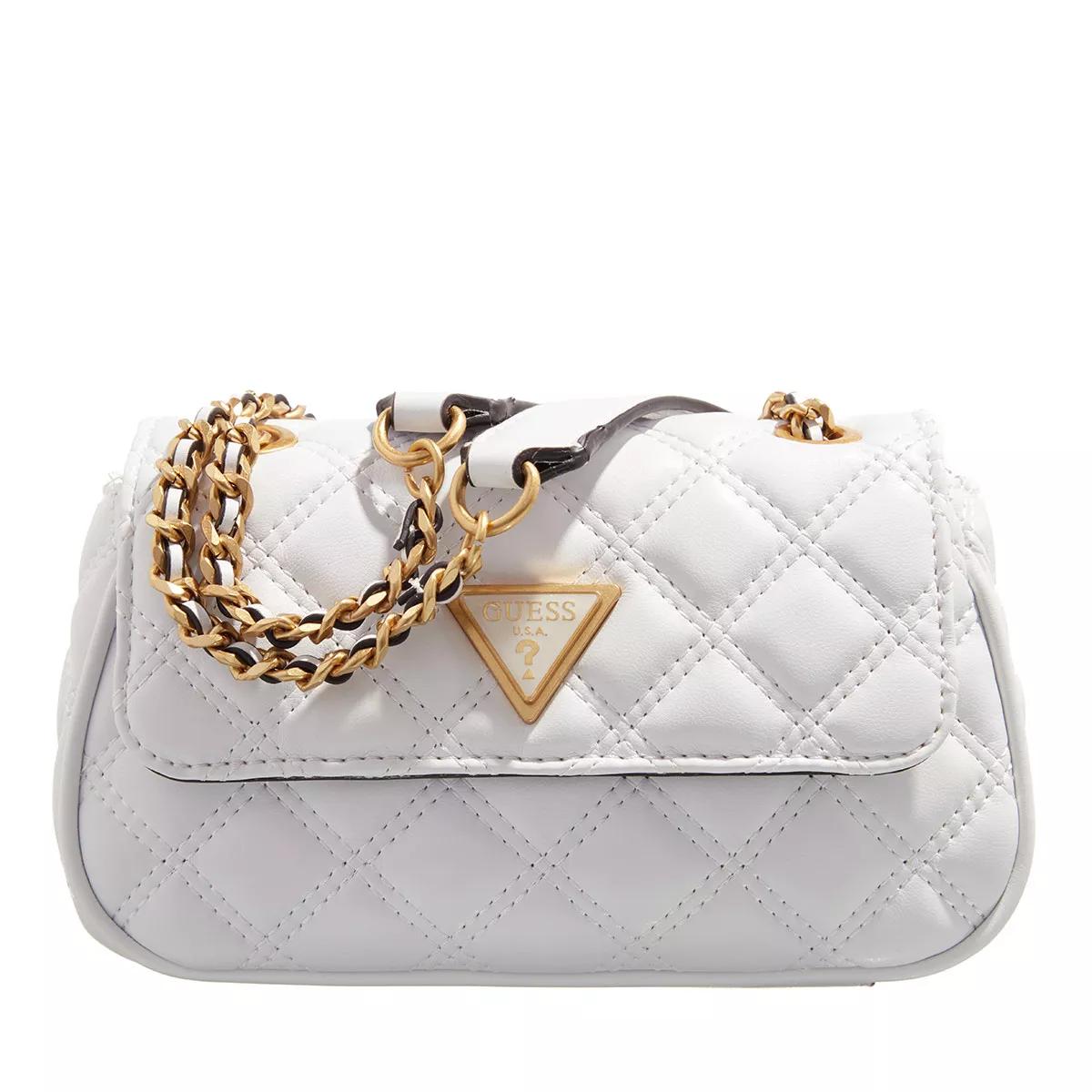 Guess white quilted discount handbag