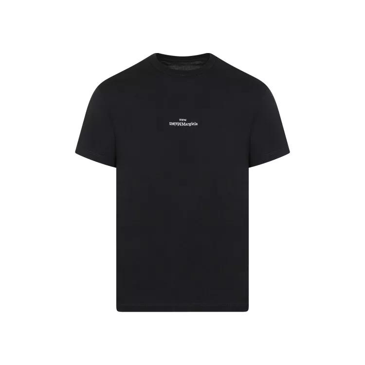 Maison Margiela - T-Shirt With Logo - Größe 46 - black