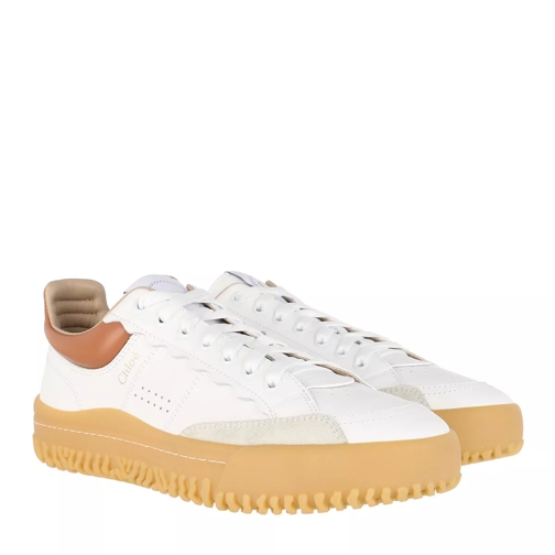 Chloé Franckie Sneakers Leather White/Beige Plateau Sneaker