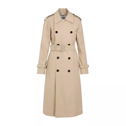 Burberry Flax Beige Cotton Trench Neutrals 