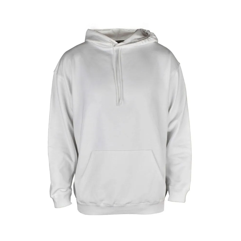 Balenciaga  Hooded White Cotton Sweatshirt With Iconic Logo White