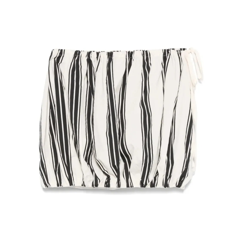 Philosophy Di Lorenzo Serafini Minirock Fluid A-Line Skirt With Clean Finish White