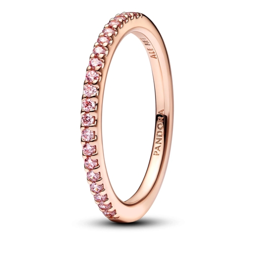 Pandora Ring Funkelnder Rosafarbener Pavé-Band Ring 14k Rose gold-plated