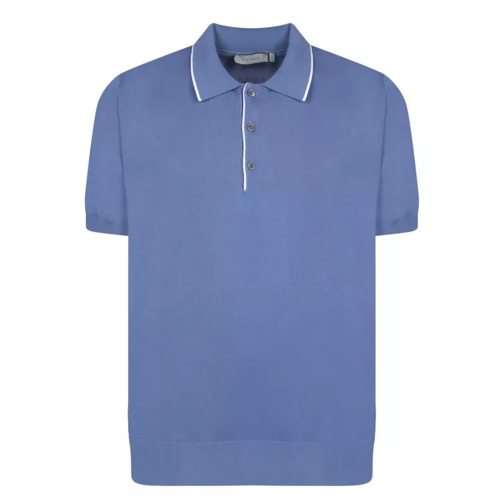 Canali Cotton Polo Shirt Blue 