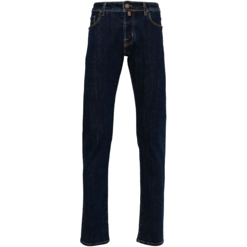 Jacob Cohen Casual Broek Trousers Denim Blue blau