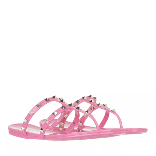 Valentino Garavani Rockstud Thong Sandals Dawn Pink Sandaler