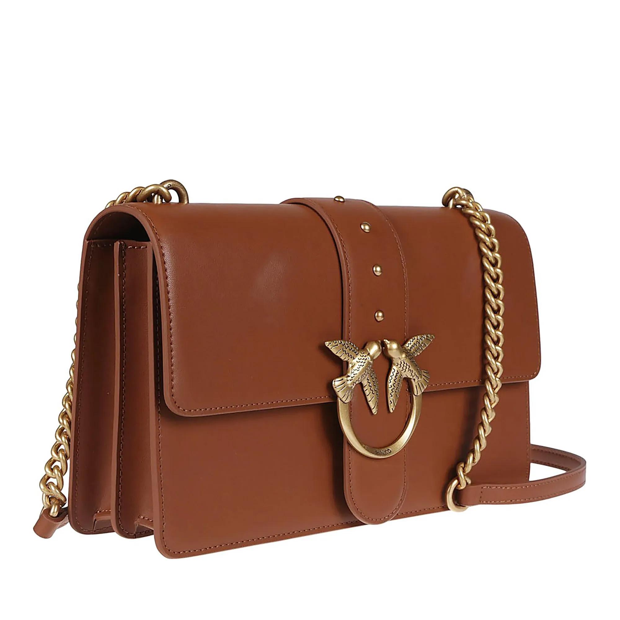 Pinko Crossbody bags Love One Classic Simply Bag Brown in bruin