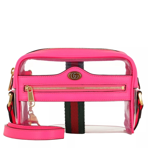 Gucci Ophidia Mini Transparent Bag Pink Cameratas