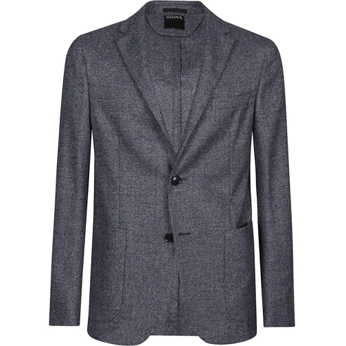 Zegna Daunenjacken Luxury Tailoring Jacket Blue blau