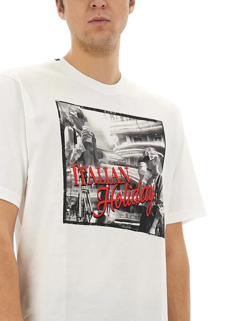 Dolce&Gabbana Cotton T-Shirt With 
