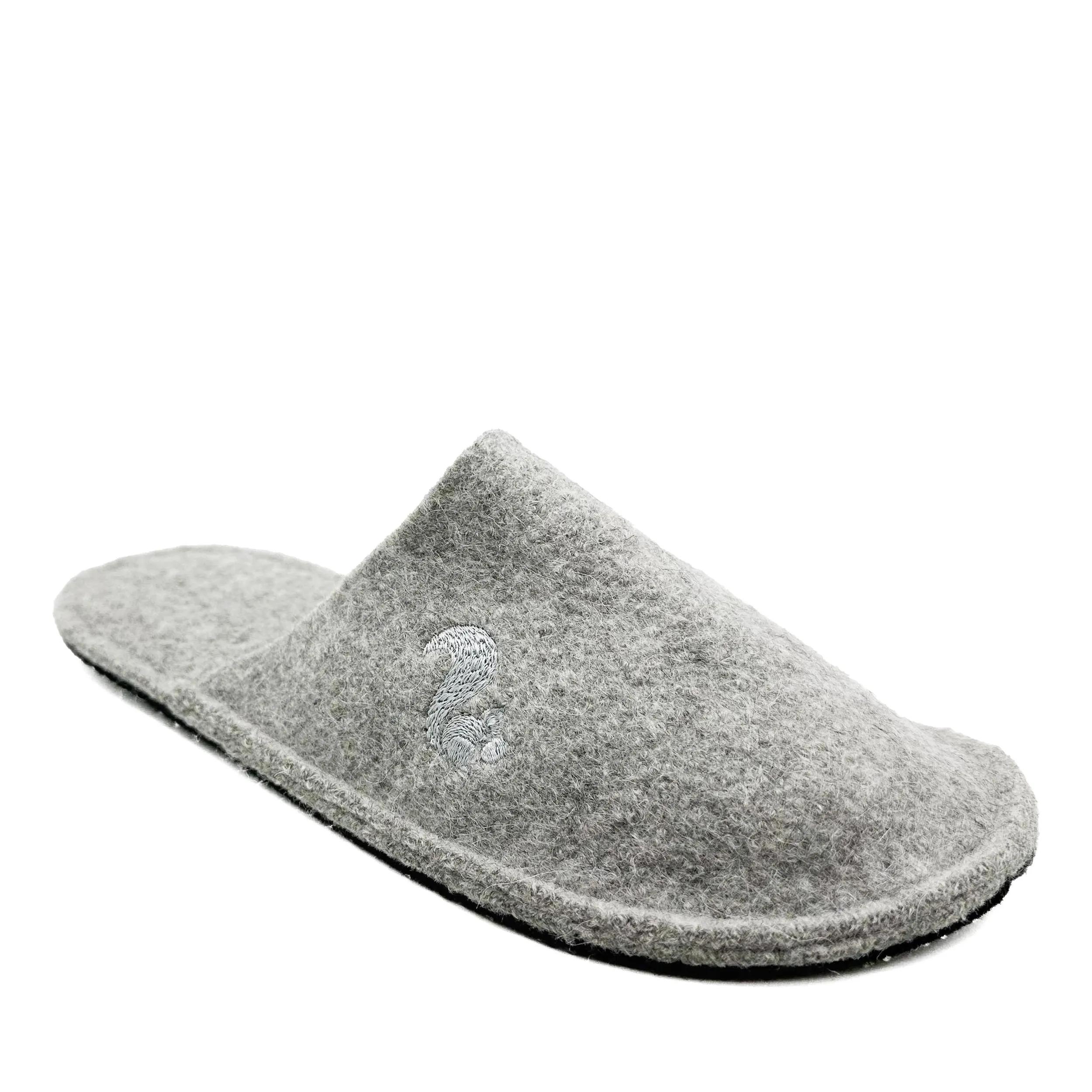 thies Sneakers - thies 1856 ® Cozy Alpaca Slipper grey (W/M) - Gr. 48 - in Grau - für Damen