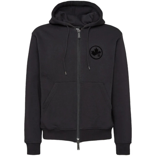 Dsquared2 Zip-Up Cotton Hoodie Black Hoodie