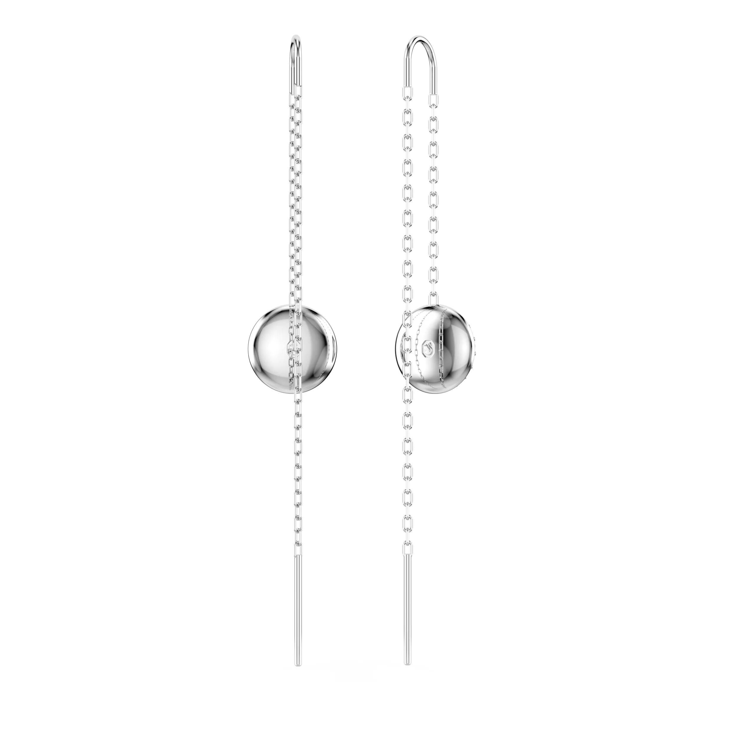 Thumbnail - Swarovski Ohrringe - Meteora drop earrings, Rhodium plated - Gr. unisize - in Weiß - für Damen
