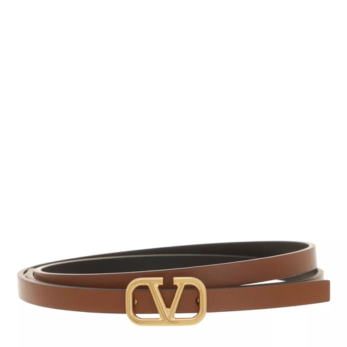Valentino Garavani Reversible V Logo Signature Belt Calfskin Selleria/Black Wendegürtel