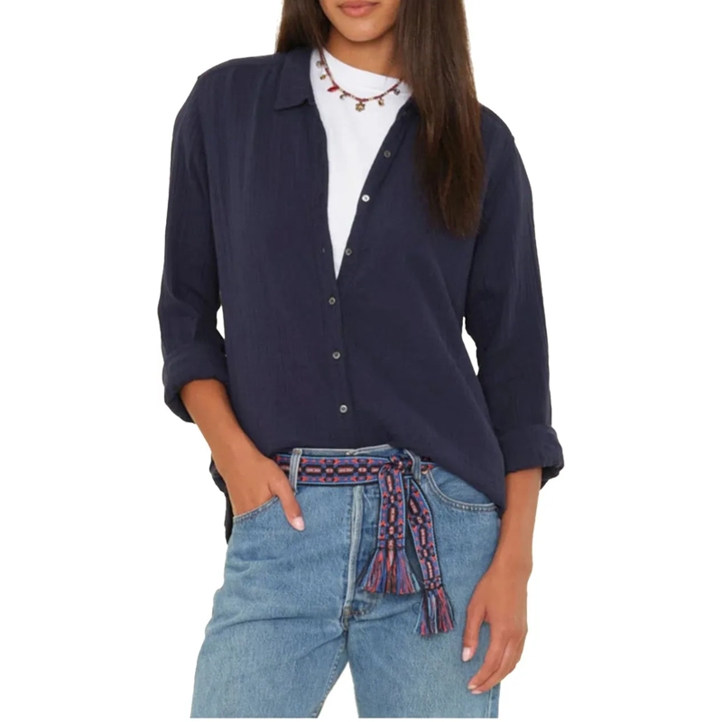 XIRENA Bluse Xirena Scout Blouses Donkerblauw X5chg005 blau(Image 2)