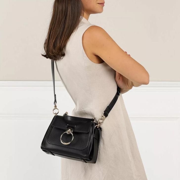 Chloé Black Leather Small Tess Crossbody Bag, Best Price and Reviews