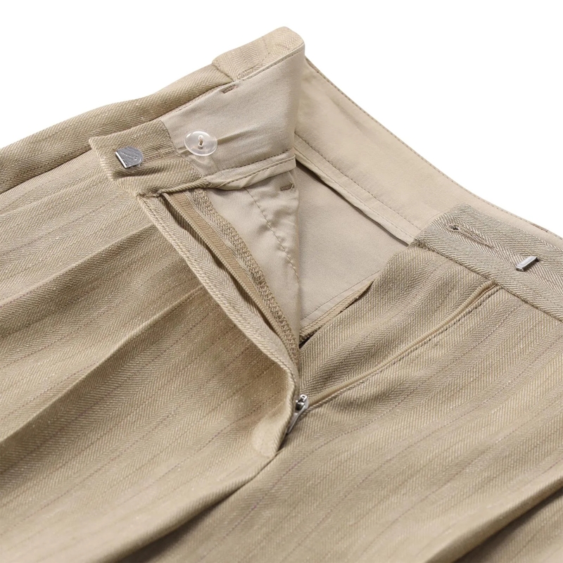 Luisa Cerano  Hose aus Leinen-Mix braun(Image 4)