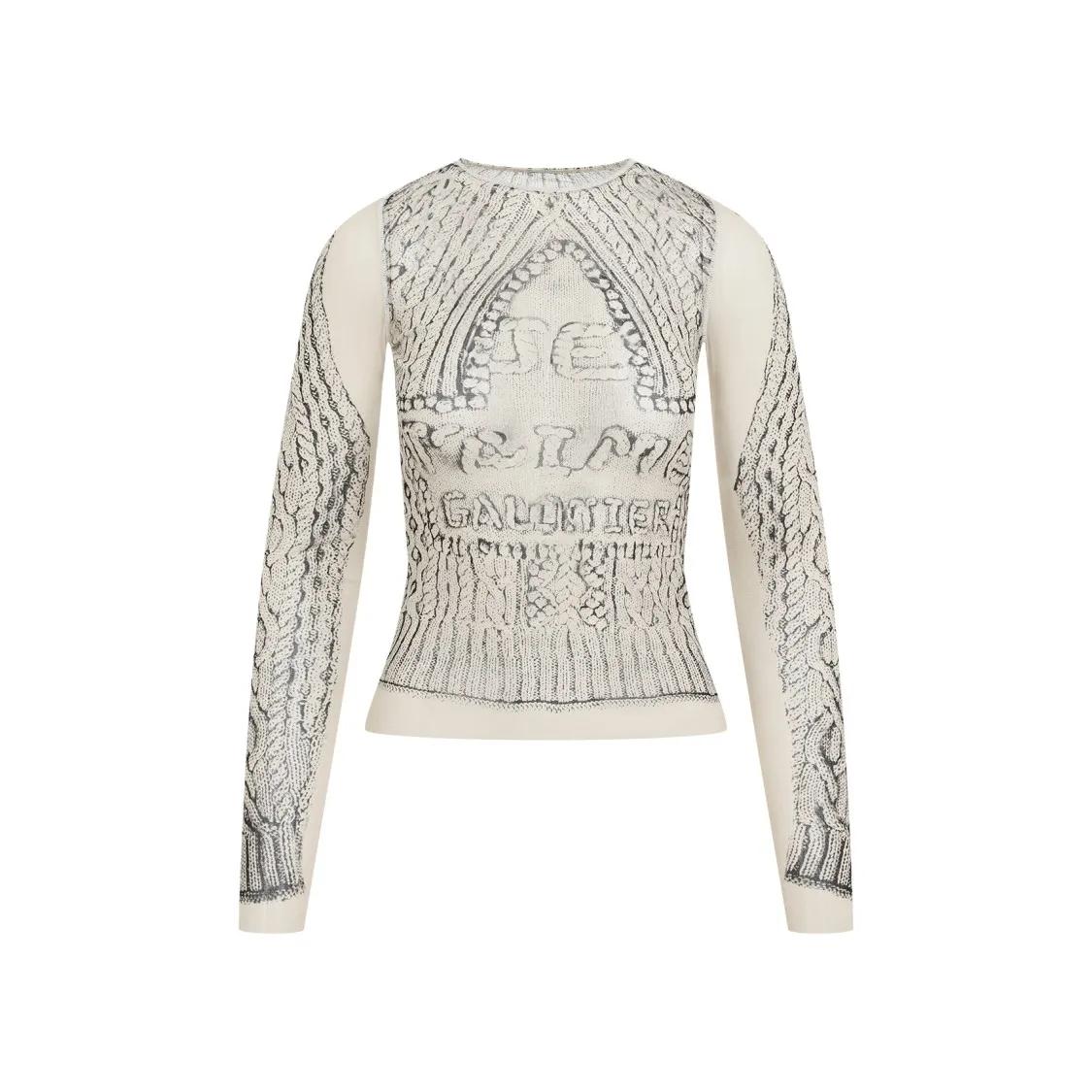 Jean Paul Gaultier - Mesh Long Sleeves, Printed 