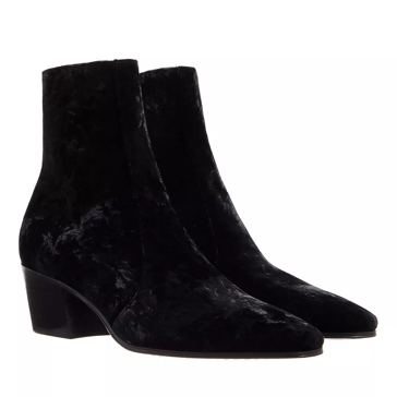 Saint laurent black suede cheap ankle boots